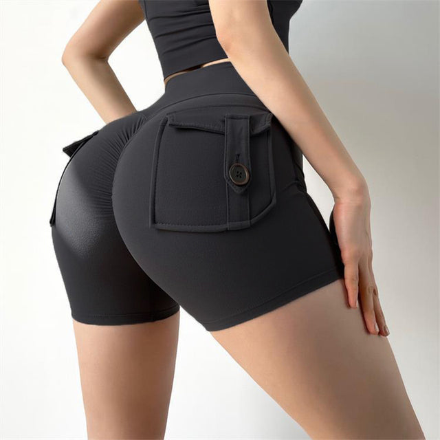 Women's Yoga & Fitness Shorts Waist With Pockets