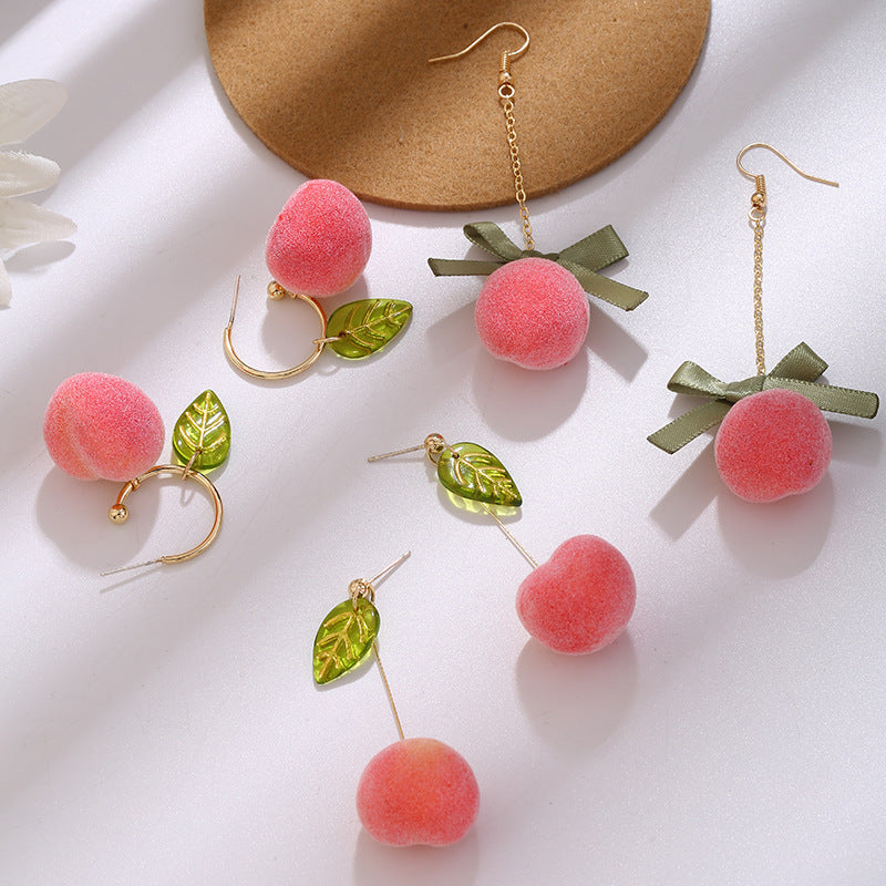 Kawaii Peach Earrings