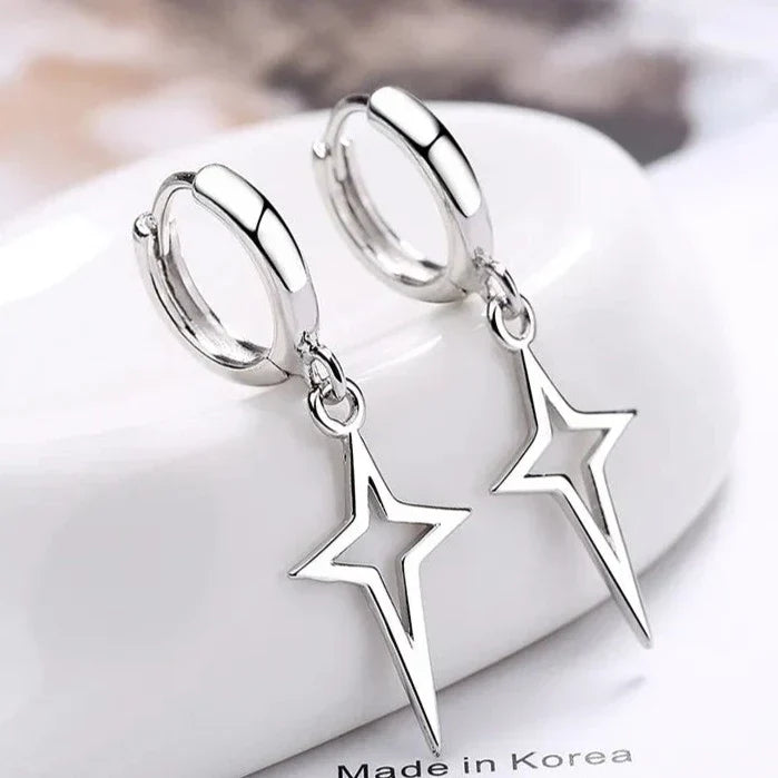 Gothic Style Cross Earrings