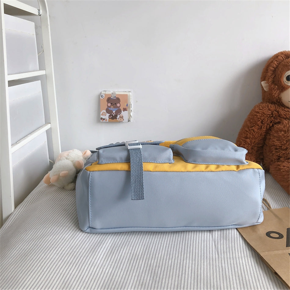 Nylon Patchwork Tote Bag