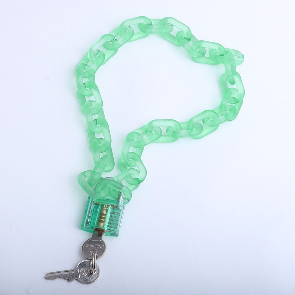 Harajuku Chain Lock Necklace