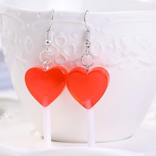 Candy Heart Earrings