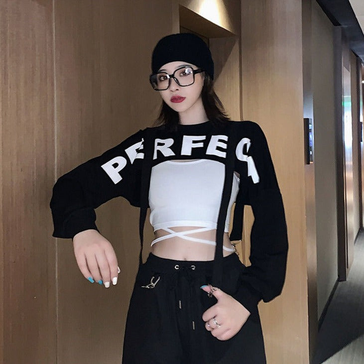 Korean Style Crop Top Set