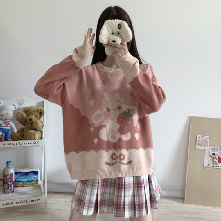 Japanese Kawaii Strawberry Sweater