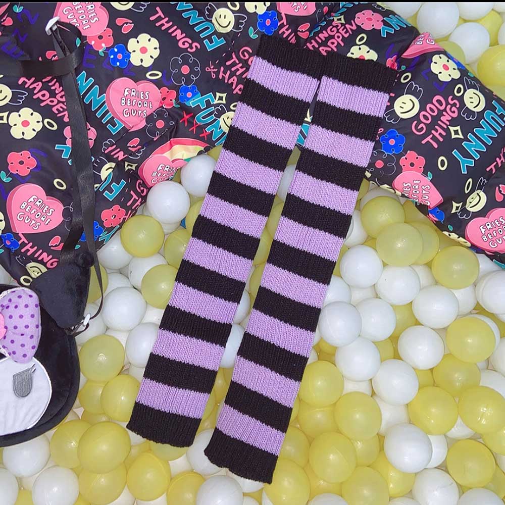 Y2K E-girl Goth Leg Warmers
