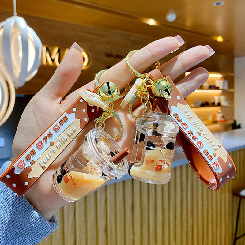 Cute Milk Tea Keychain