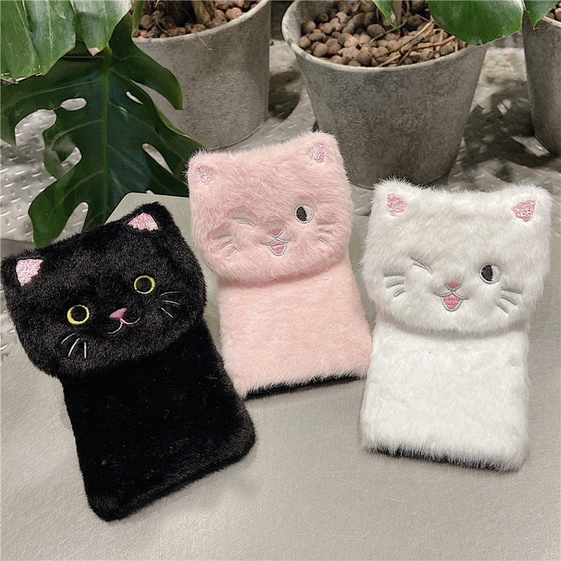 Kawaii Plush Cat Soft Case For Xiaomi