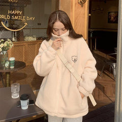 Kawaii Winter Zipper Coat
