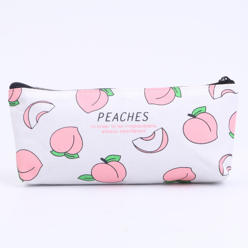 Kawaii Peach Pencil Case