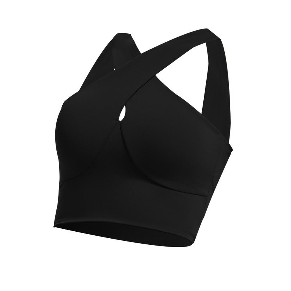 High Impact Cross Straps Women's Push Up Sports Bra
