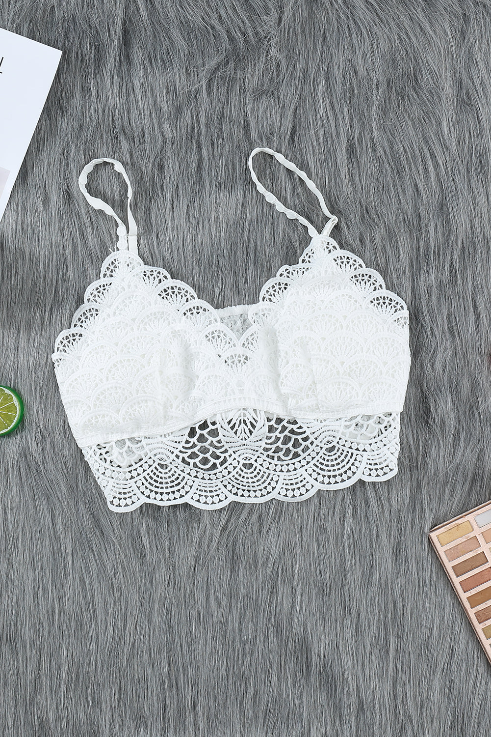 Sunrise to Sunset White Crochet Lace Bra