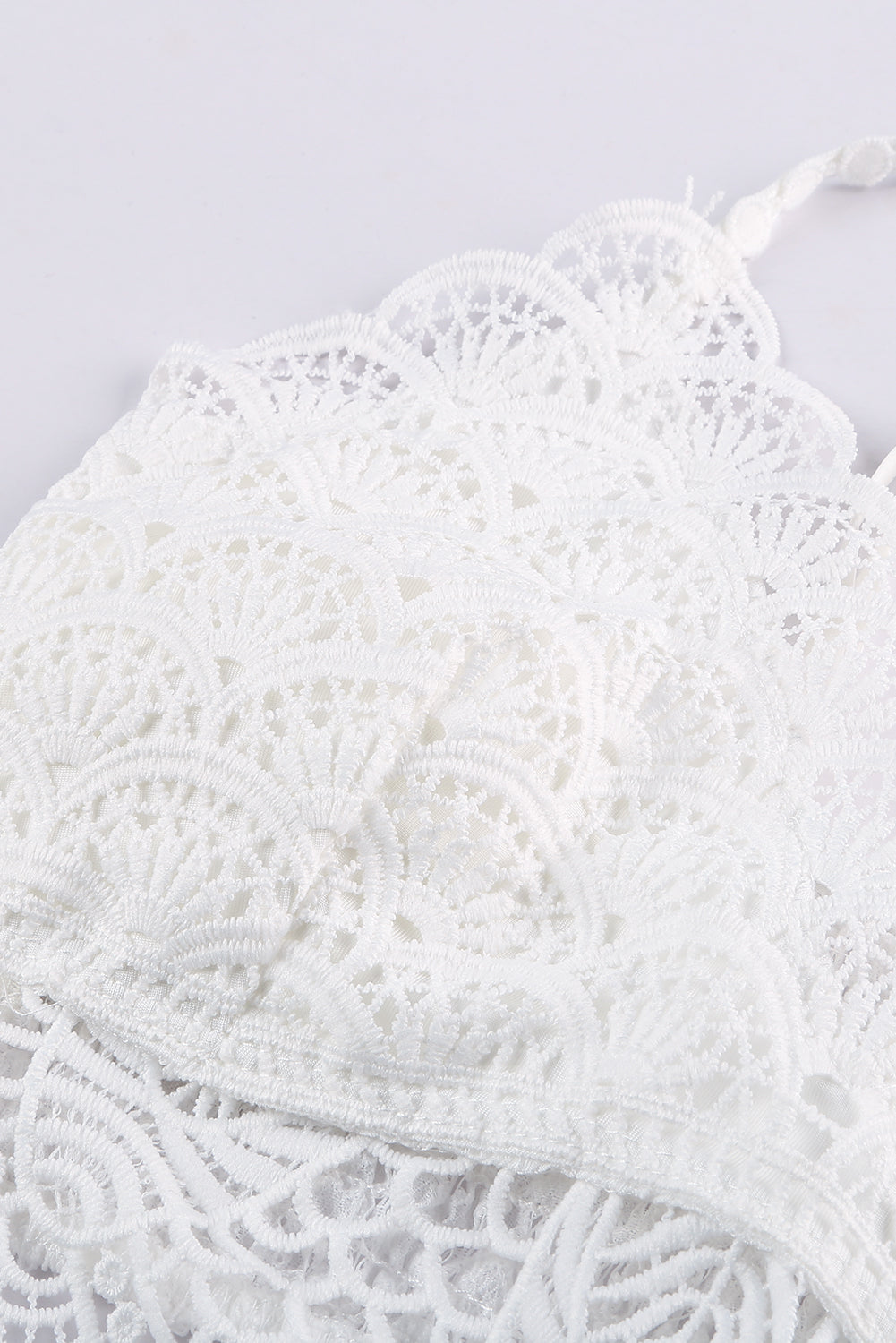 Sunrise to Sunset White Crochet Lace Bra