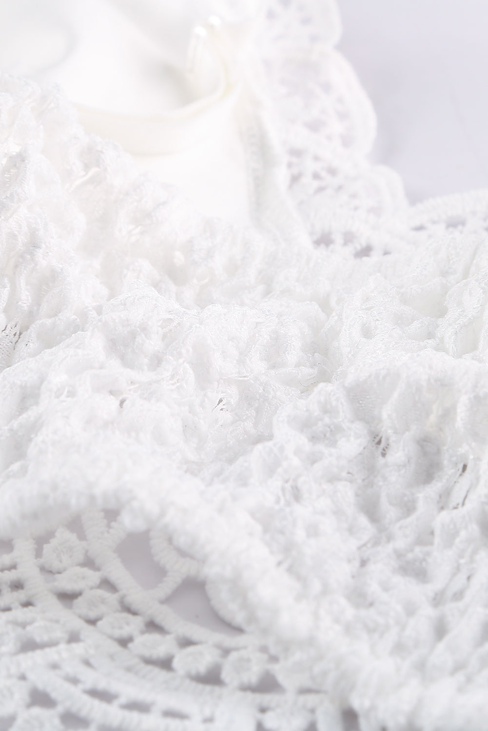 Sunrise to Sunset White Crochet Lace Bra