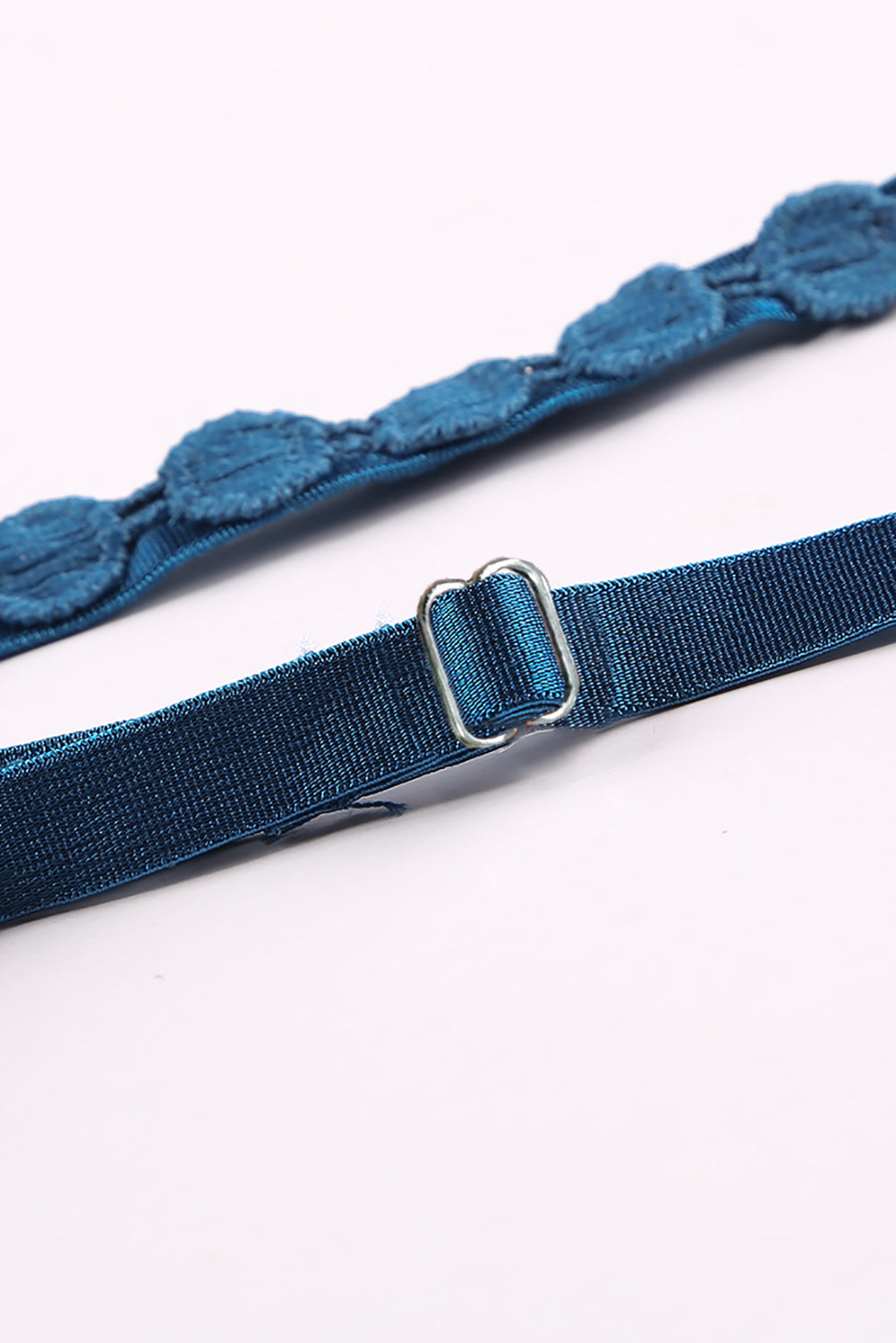 Blue Sunrise to Sunset Crochet Lace Bra