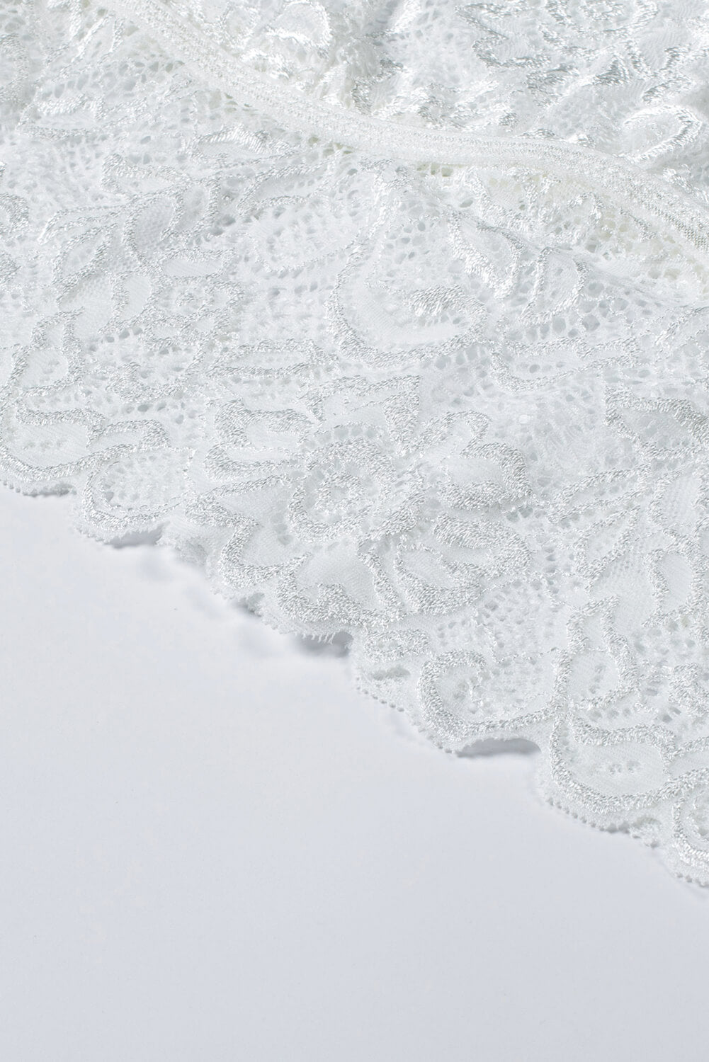 Chic White Crochet Lace Bralette