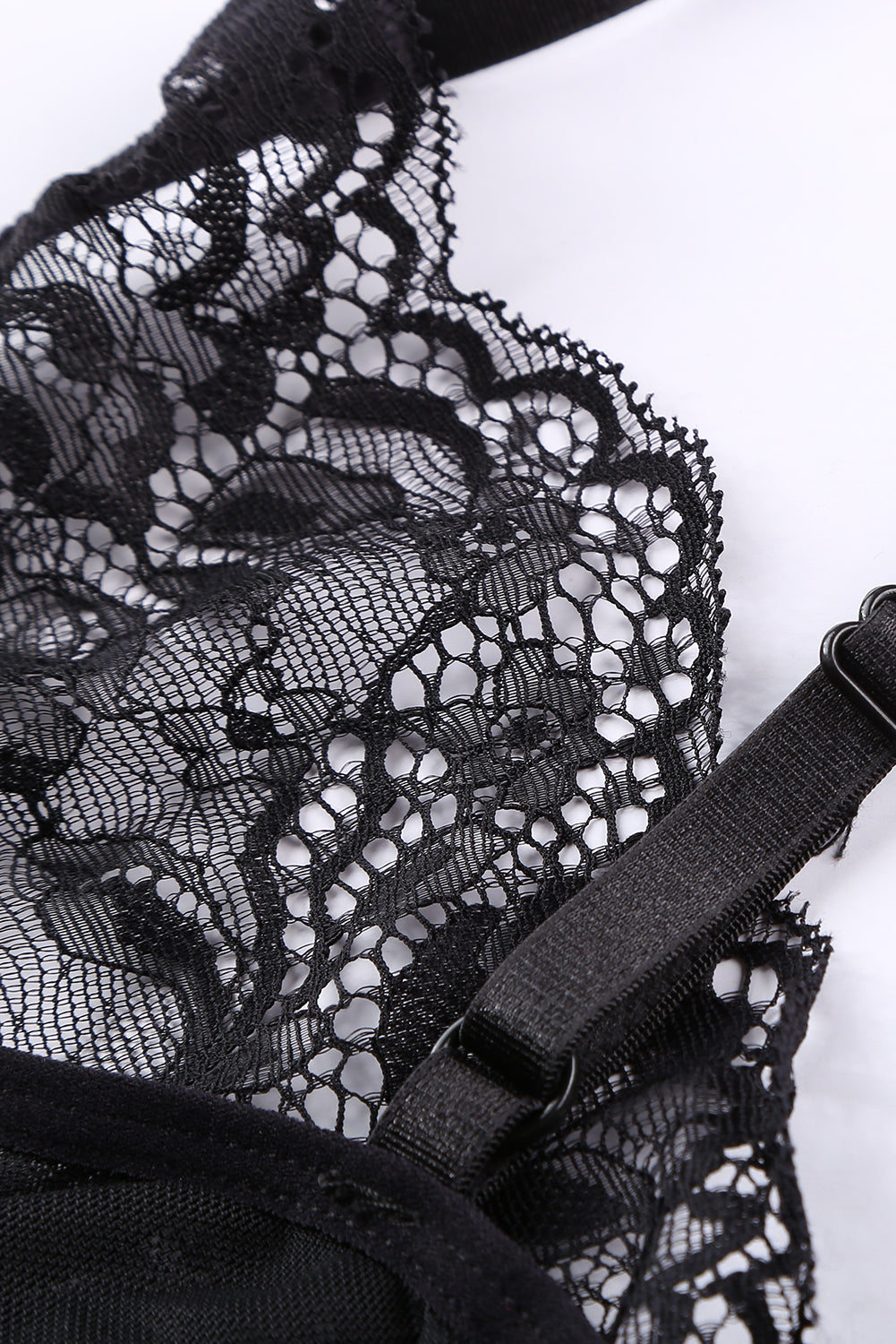 Black Lace Signature Balcony Bra&Thong