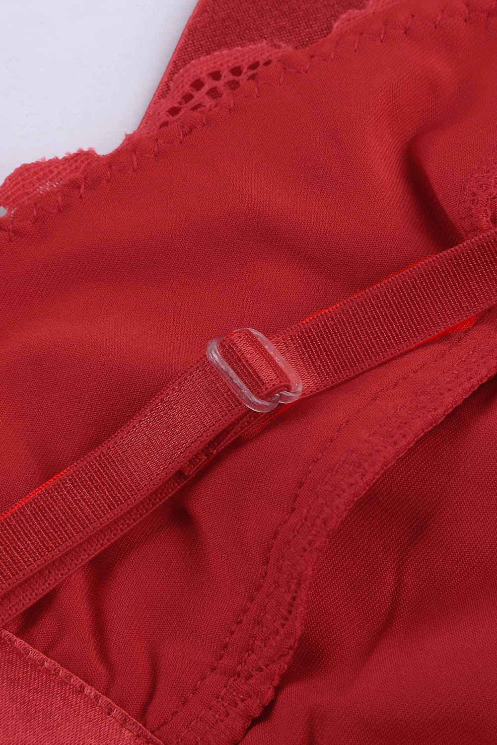 Chic Romantic Love Red Lace Bralette Lingerie Set