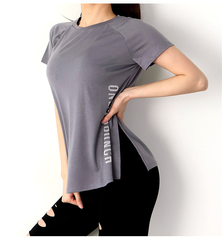 Loose Fit O-Neck Women's Sports & Yoga T-shirt