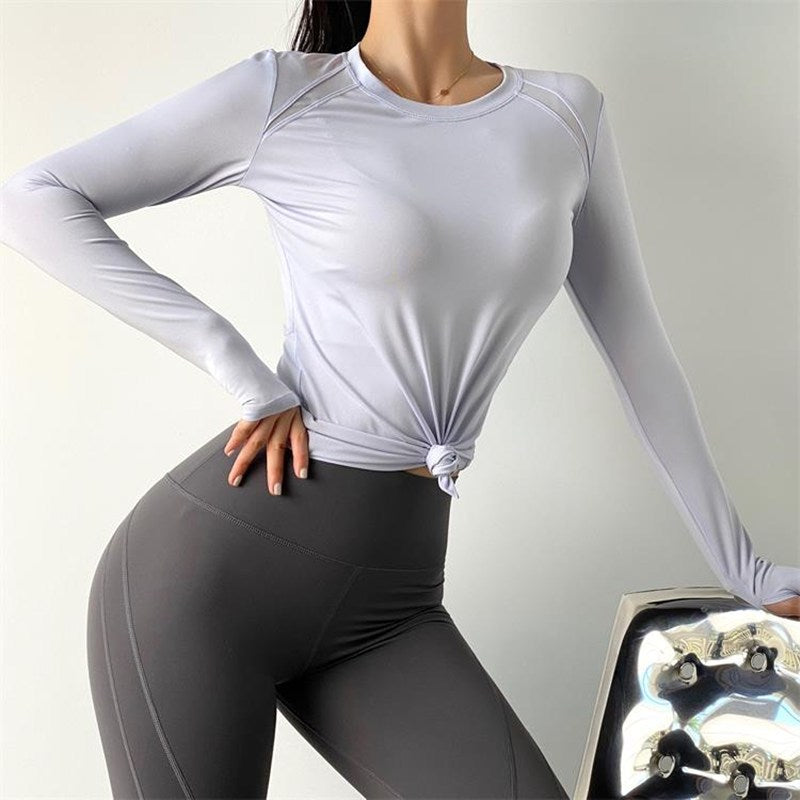 Patchwork Quick Dry Women' Yoga & Fitness T Shirt