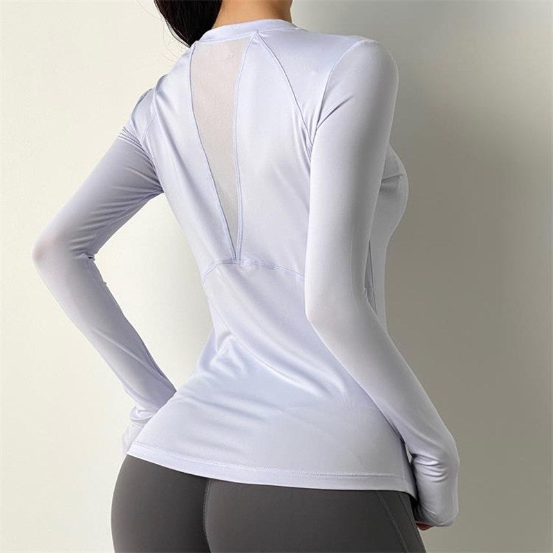 Patchwork Quick Dry Women' Yoga & Fitness T Shirt