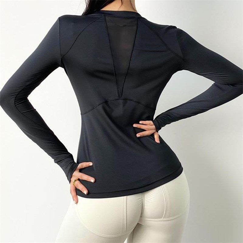 Patchwork Quick Dry Women' Yoga & Fitness T Shirt