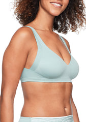 Underarm and Back-Smoothing Comfort Wireless Lightly Lined T-Shirt Bra Skyblue