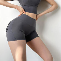 Women's Yoga & Fitness Shorts Waist With Pockets