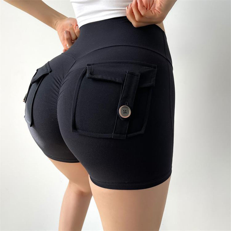 Women's Yoga & Fitness Shorts Waist With Pockets