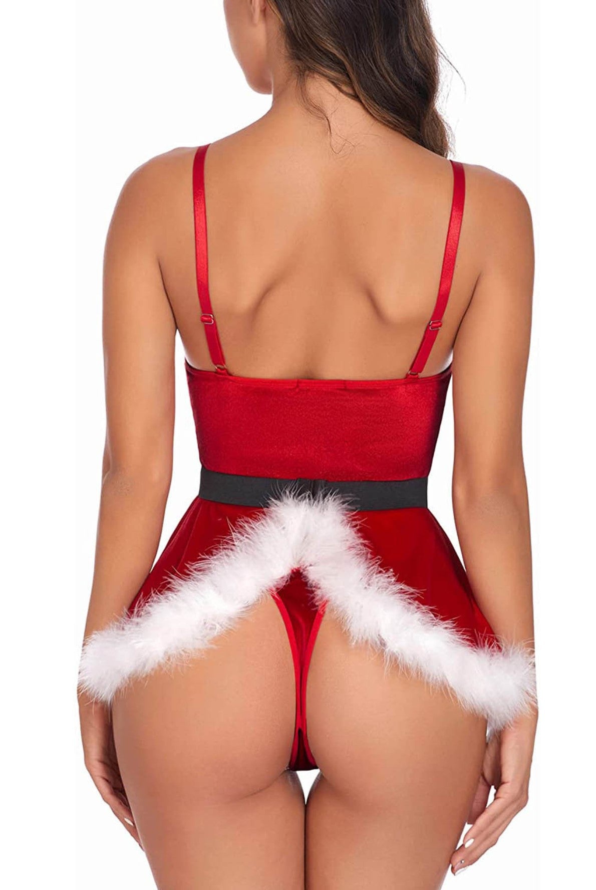 Avidlove Santa Christmas Lingerie Set Babydoll Lace Chemises Nightwear Outfits