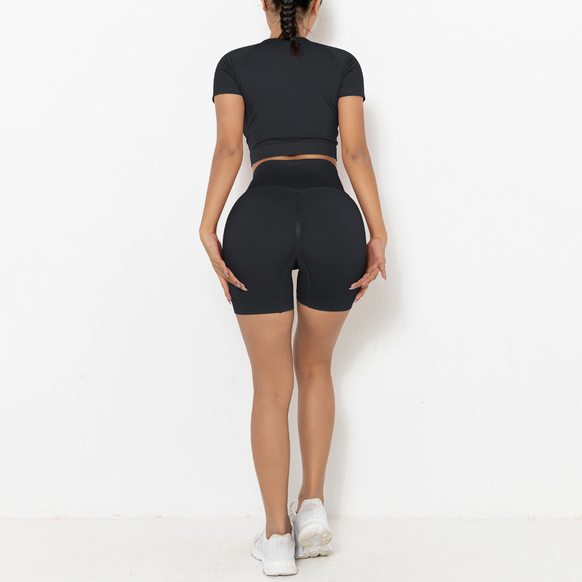 Yoga shorts two piece set