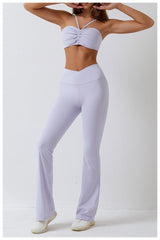 Sports Bra & Flare Leggings Set