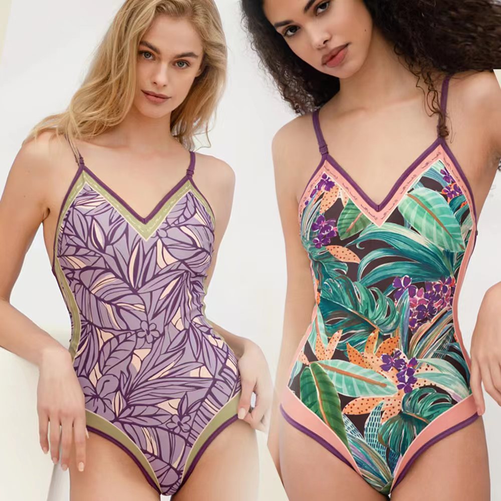 REVERSIBLE ONE PIECE SWIMSUIT - Green