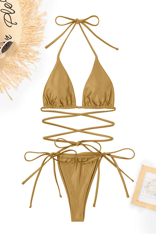 Satin Swimwear Set