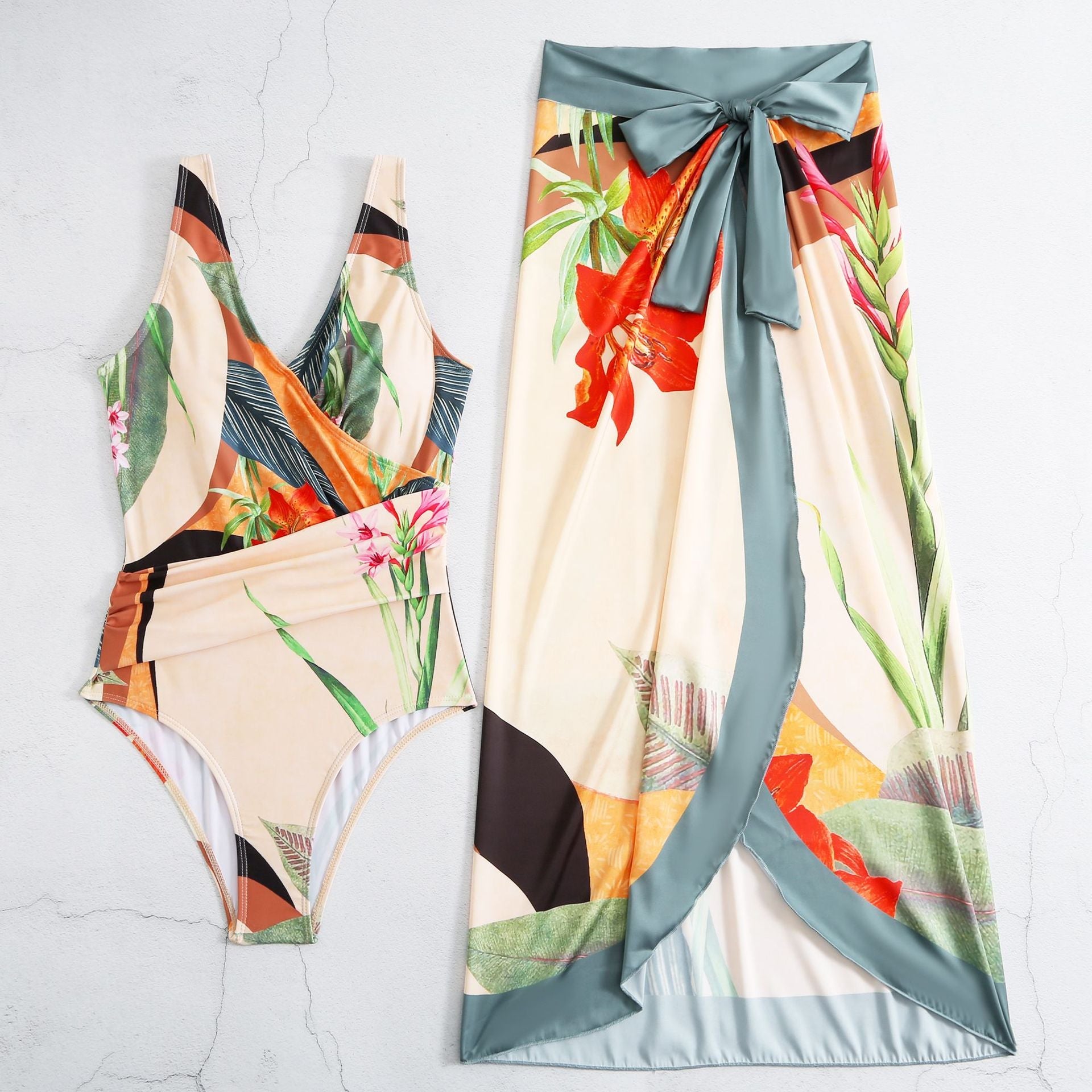 Ruffled Tummy Tuck Beach Fit Beach Dress