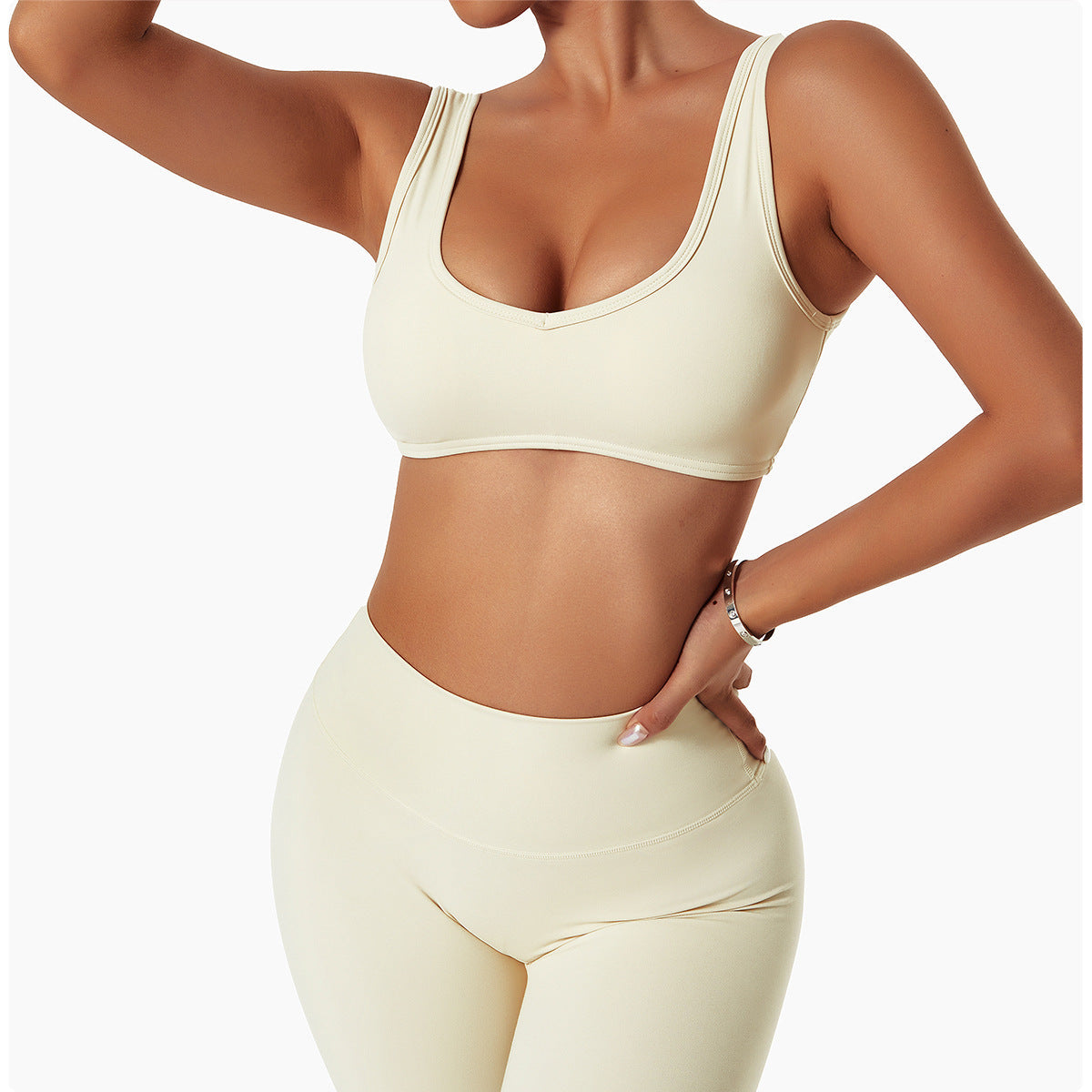 U Neck Backless Yoga Bra