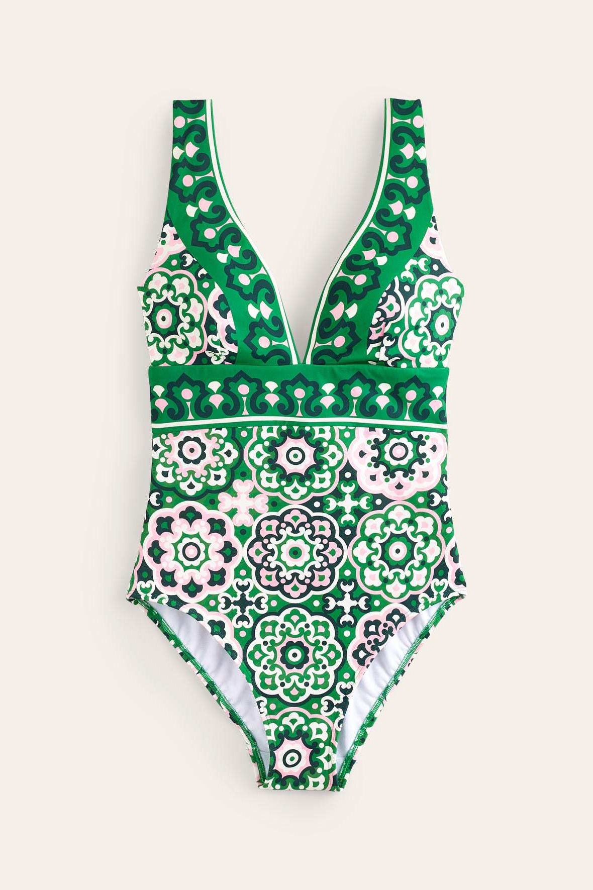 V-neck Swimsuit - Green