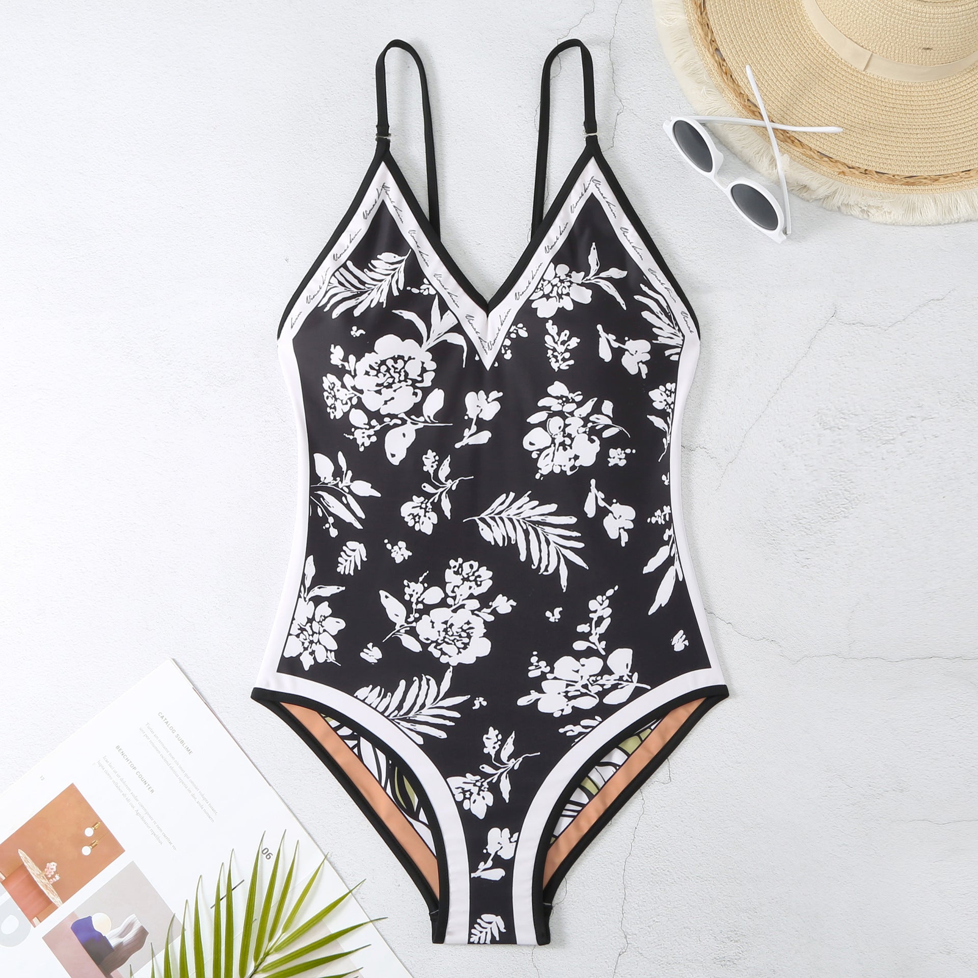 REVERSIBLE ONE PIECE SWIMSUIT - Black
