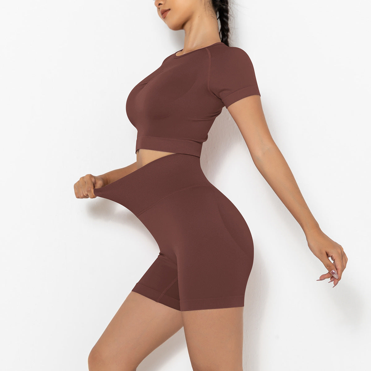 Yoga shorts two piece set