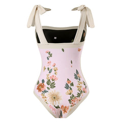 2 piecesset beach bikini skirt set floral print