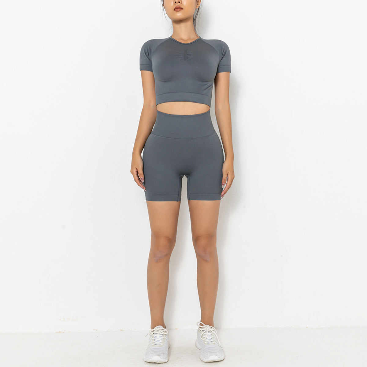 Yoga shorts two piece set