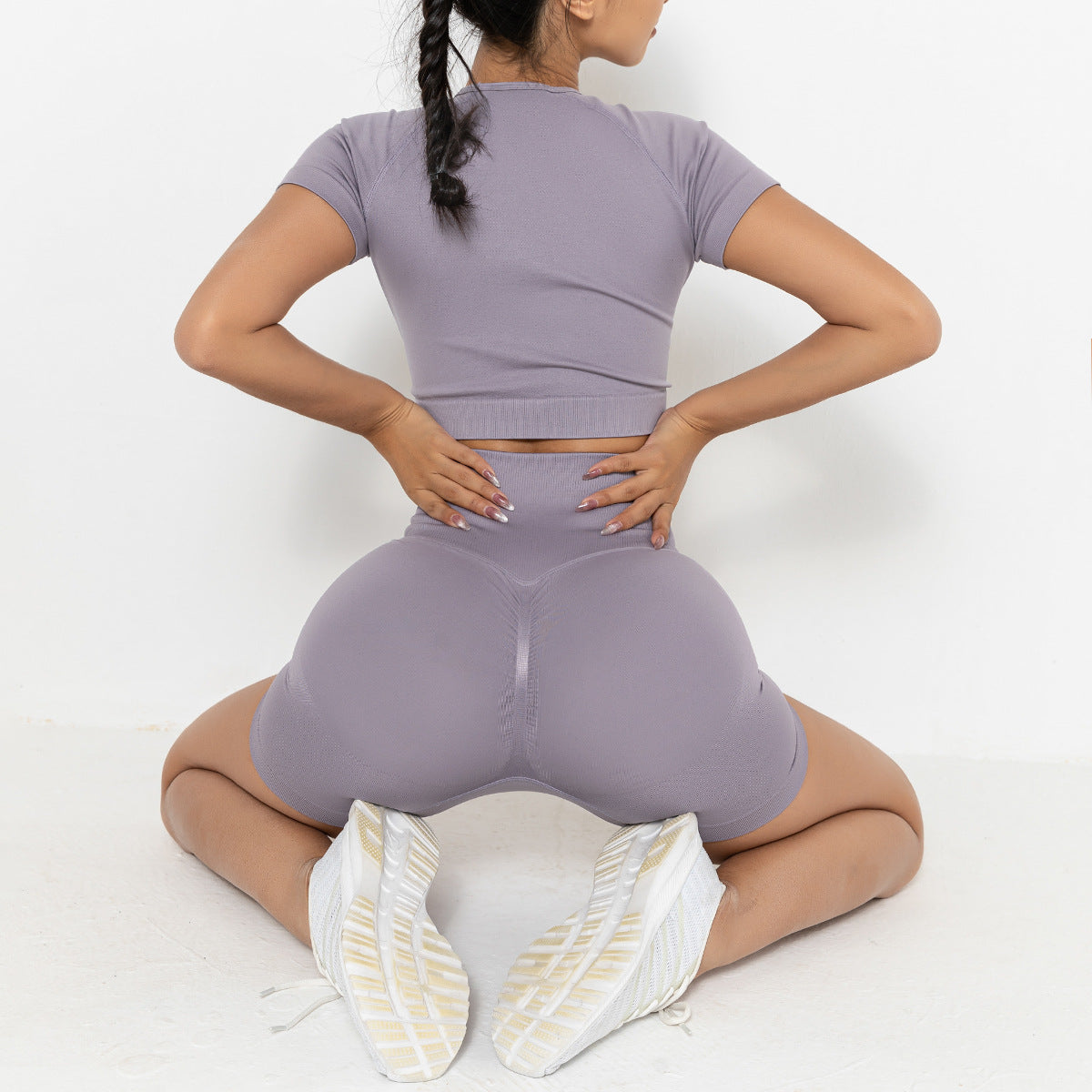 Yoga shorts two piece set
