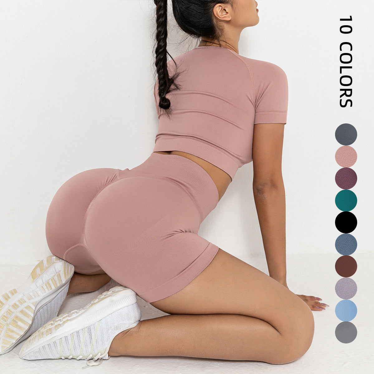 Yoga shorts two piece set