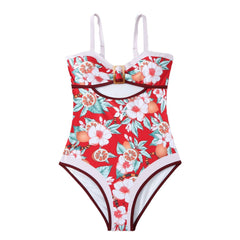 Sexy High Waist Split Swimsuit Skirt Cover - Red