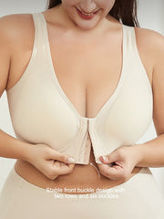 Front Closure No Steel Ring Push-up Side Breast Anti-sagging Seamless Bra