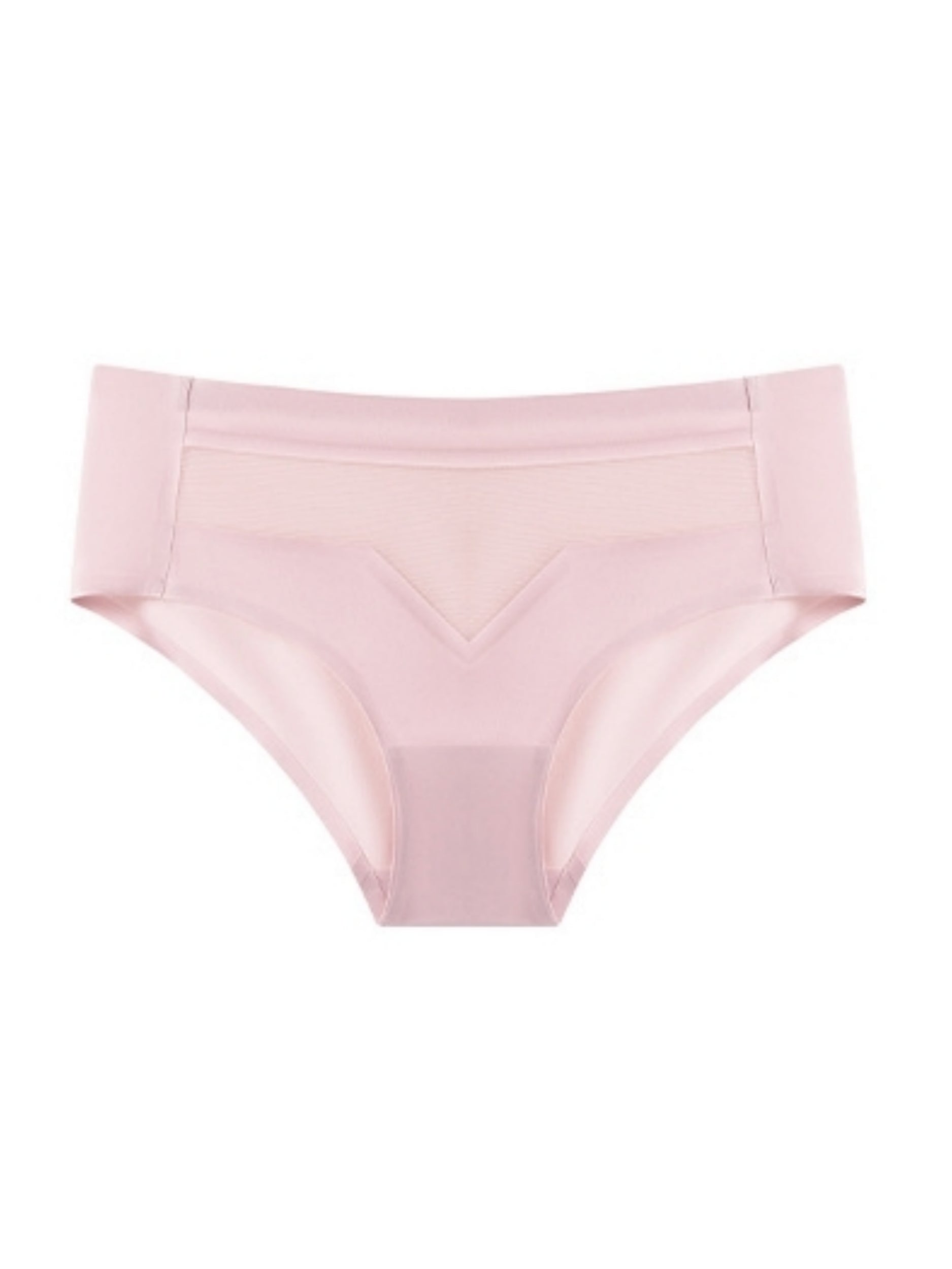 Sexy Naked Breathable Invisible Mesh Panties Pink