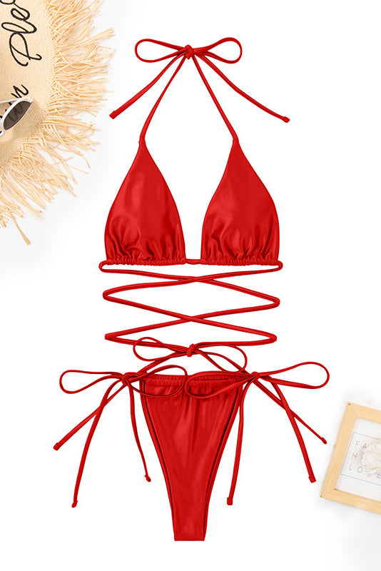 Satin Swimwear Set