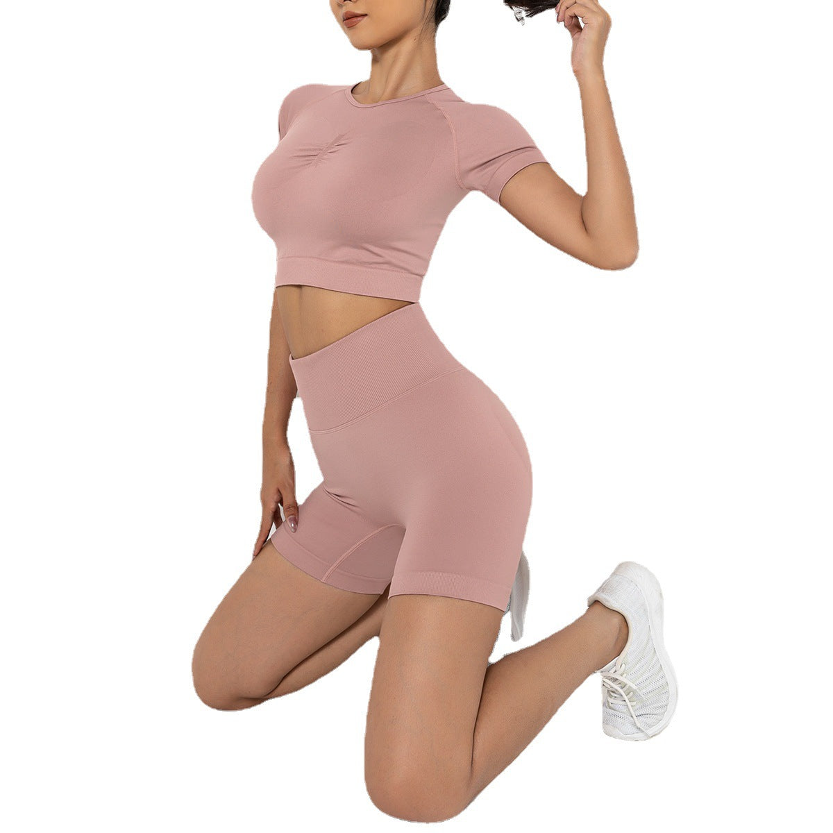 Yoga shorts two piece set