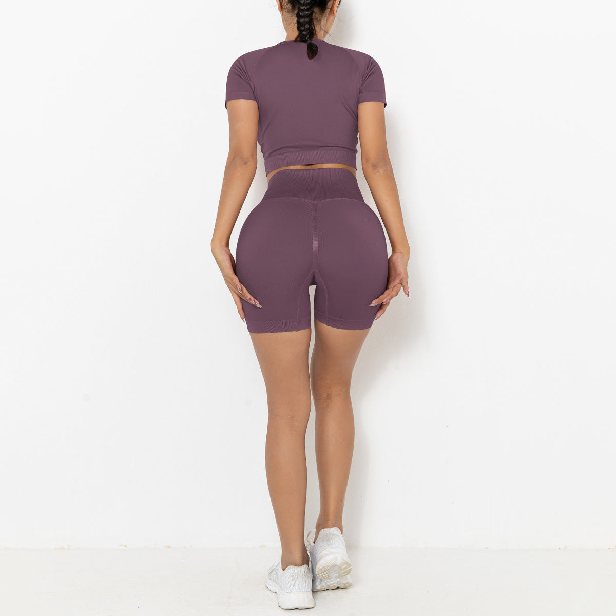 Yoga shorts two piece set