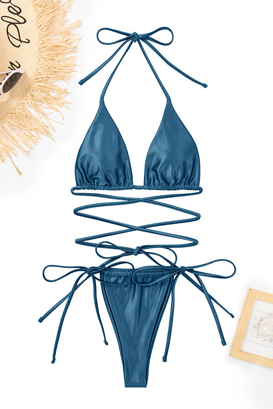 Satin Swimwear Set