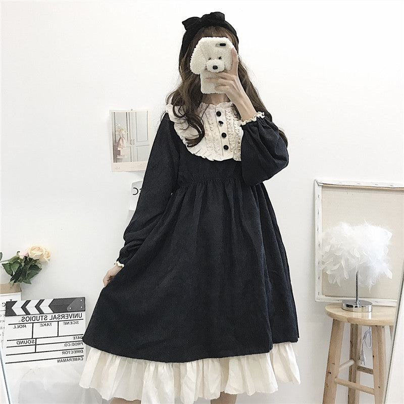 Vintage Style Black Dress